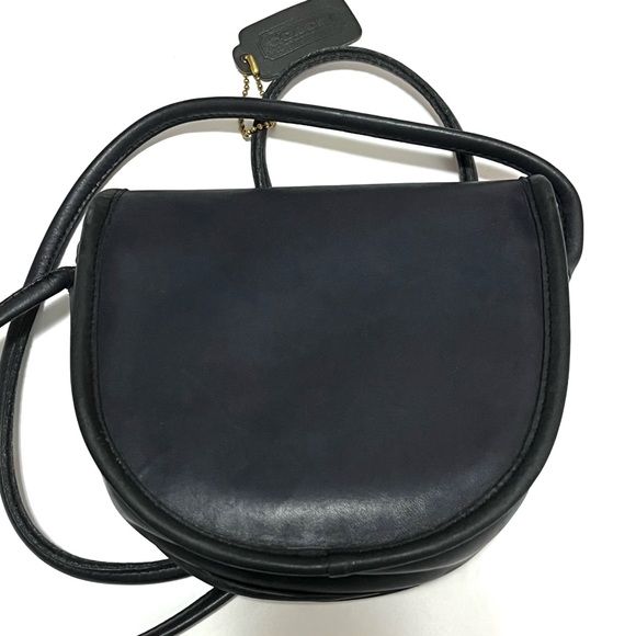 COACH 9825 Vintage Blue-Black Mini Bag Crossbody - 1980’s EUC - Picture 3 of 15